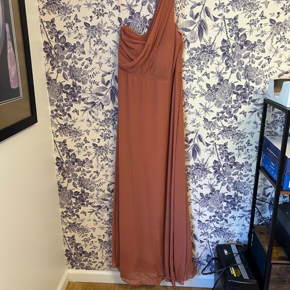 Birdy Grey | Kira Dress | Chiffon Terracotta | XL - Picture 3 of 7